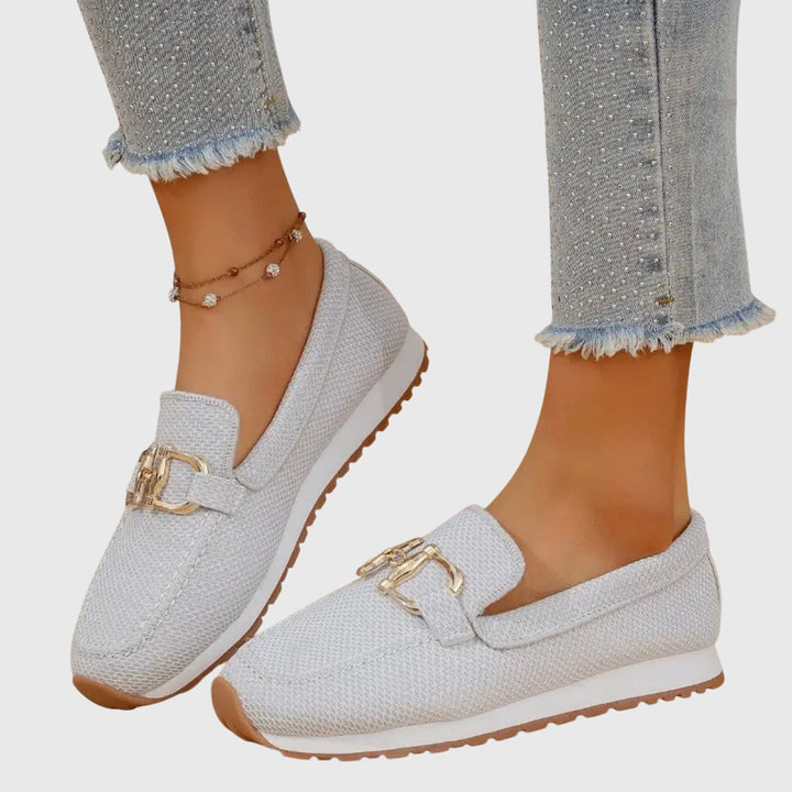 Suzanne | Mocassin sport à détail doré