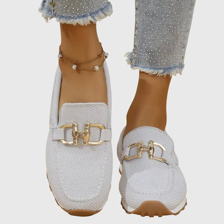 Suzanne | Mocassin sport à détail doré