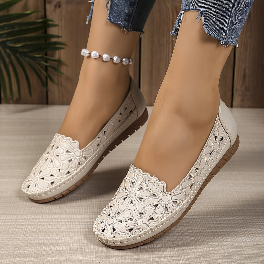 Amélie | Ballerines Florales pour un Confort Tout au Long du Jour
