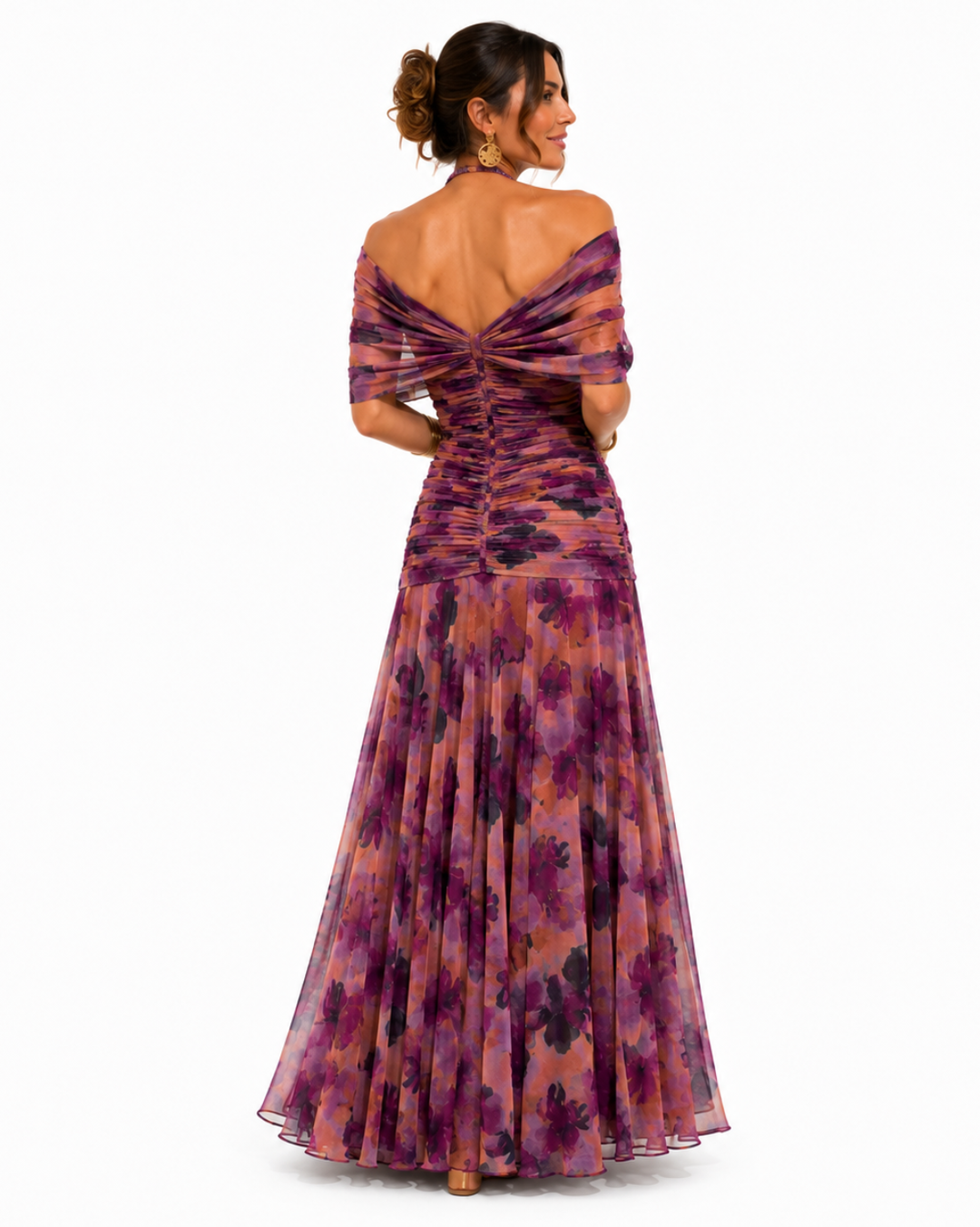 Sidonie | Robe longue à imprimé floral