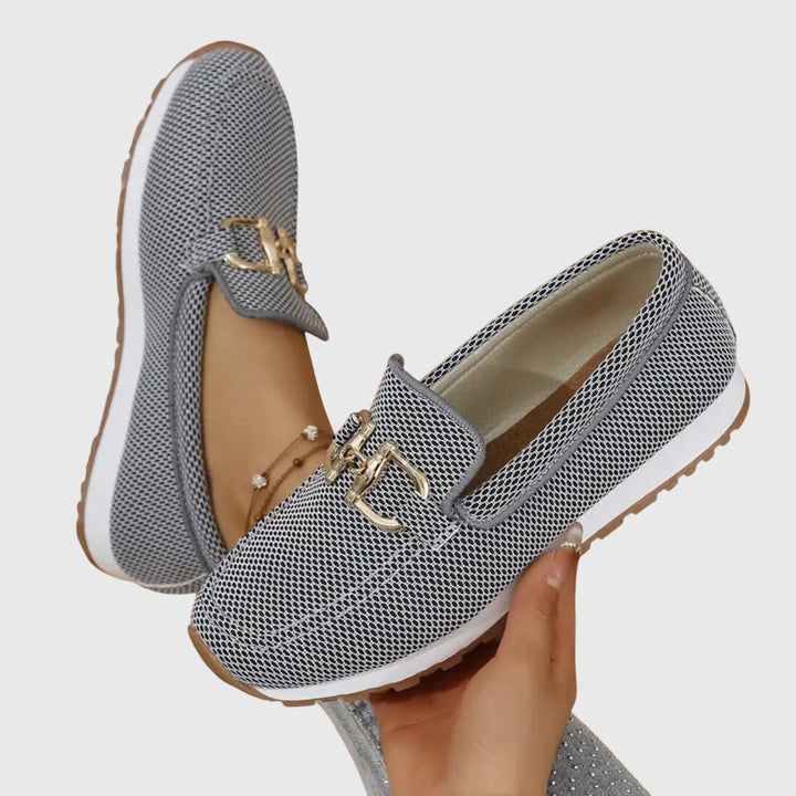 Suzanne | Mocassin sport à détail doré