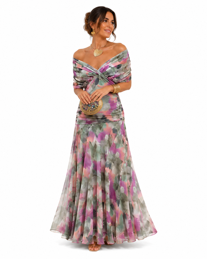 Sidonie | Robe longue à imprimé floral