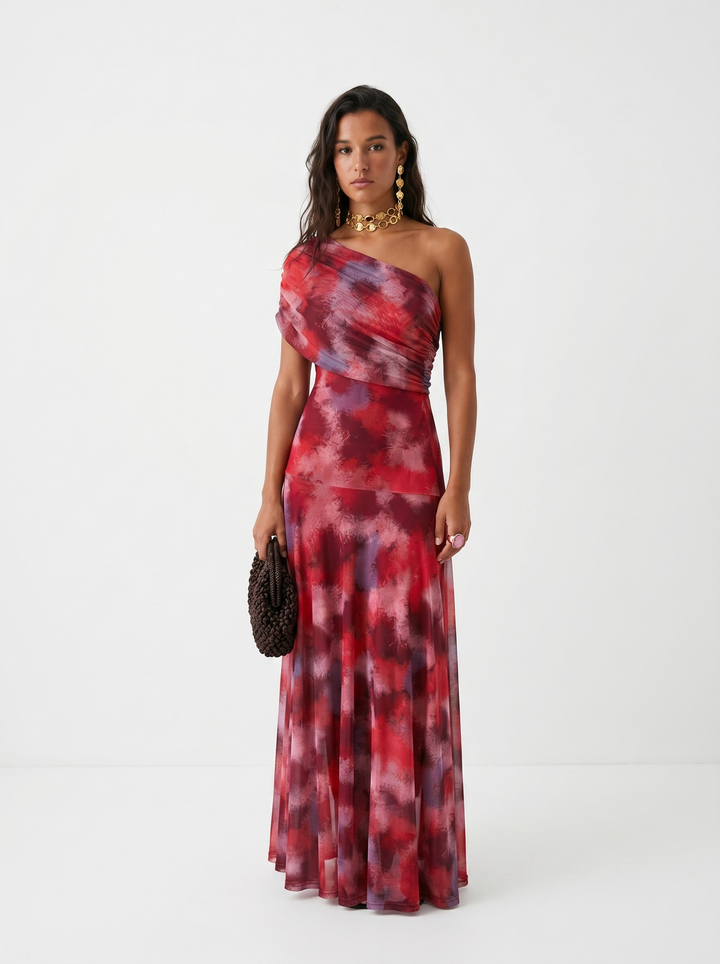 Héloïse | Robe longue épaule dénudée