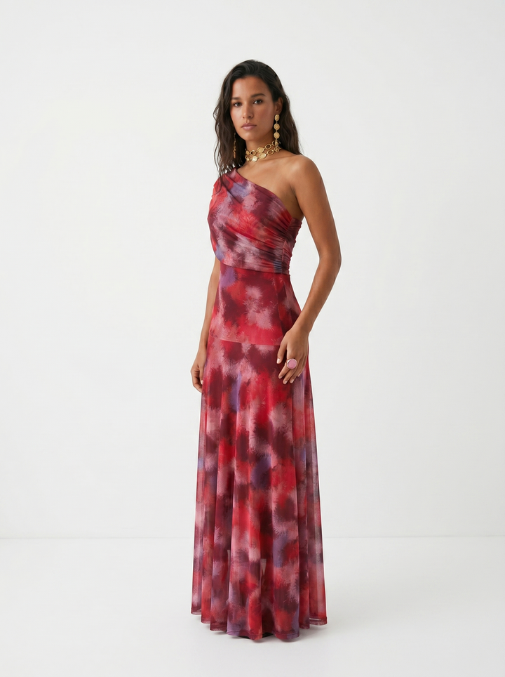 Héloïse | Robe longue épaule dénudée