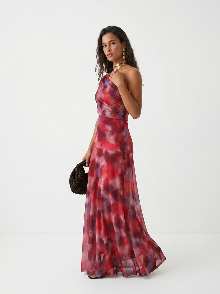 Héloïse | Robe longue épaule dénudée