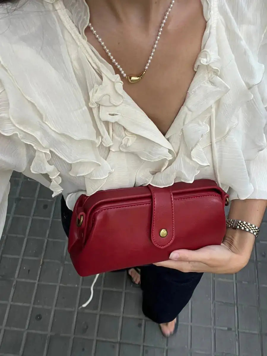 Lucie | Petit sac bandoulière structuré, format compact du quotidien