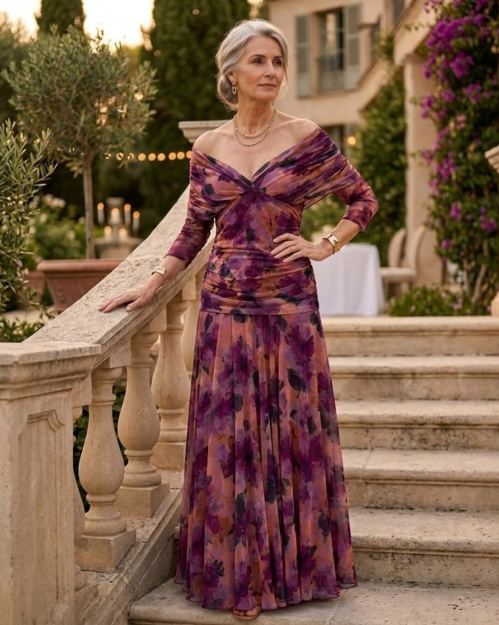 Sidonie | Robe longue à imprimé floral