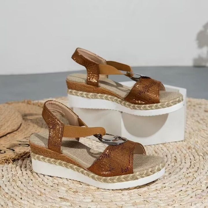 Viviane | Sandales à Plateforme au Style Intemporel