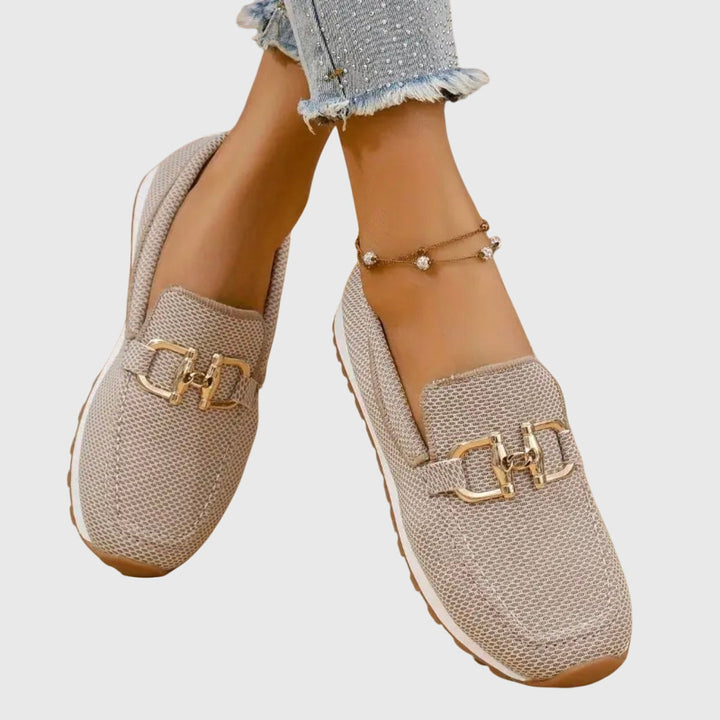Suzanne | Mocassin sport à détail doré