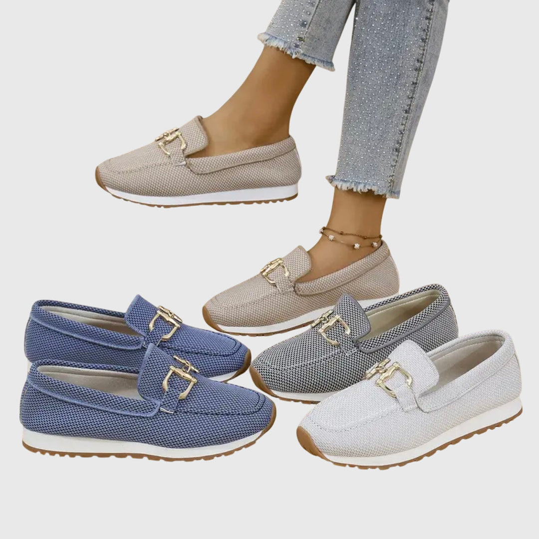Suzanne | Mocassin sport à détail doré