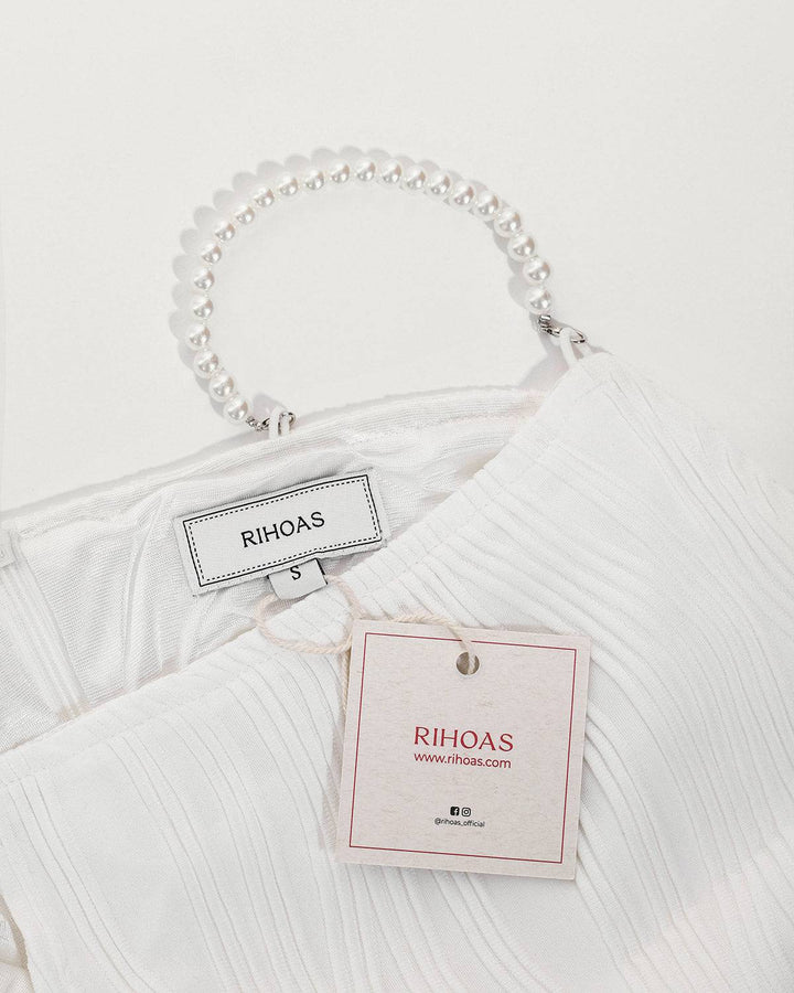 Robe Midi "Ondine" — Édition Perles