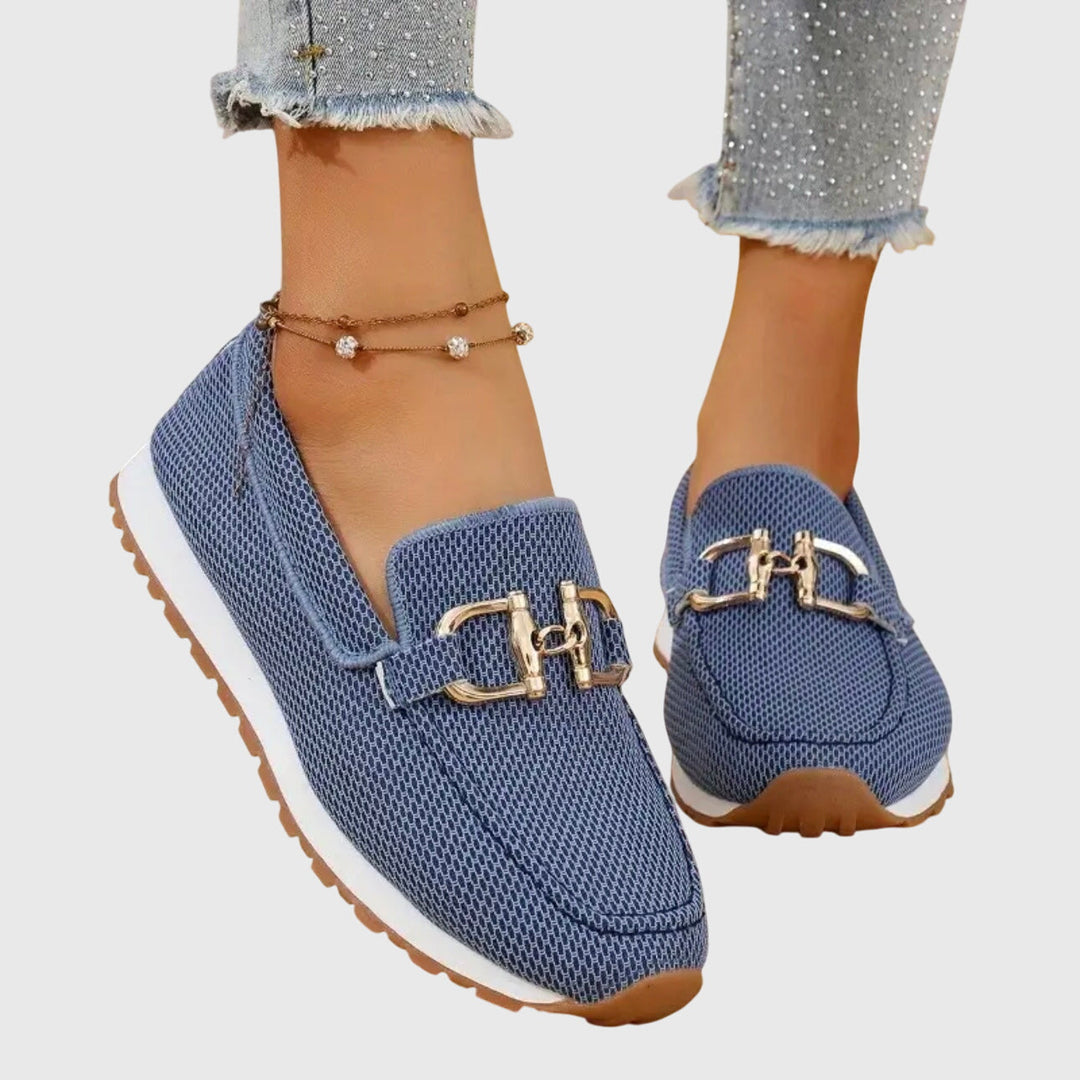 Suzanne | Mocassin sport à détail doré
