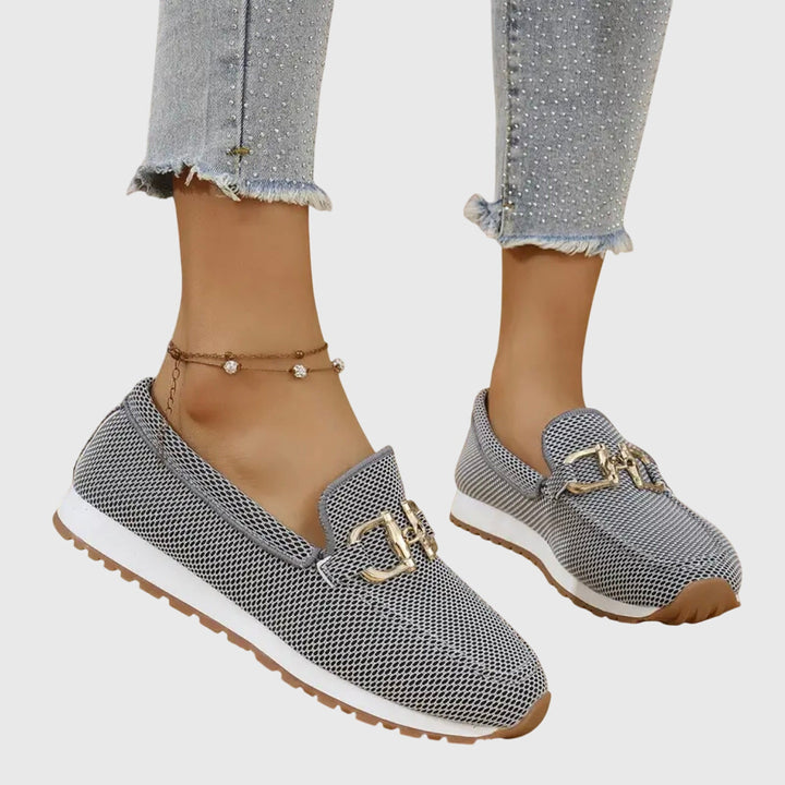Suzanne | Mocassin sport à détail doré