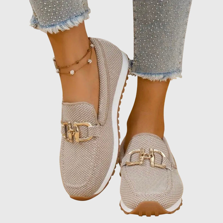 Suzanne | Mocassin sport à détail doré