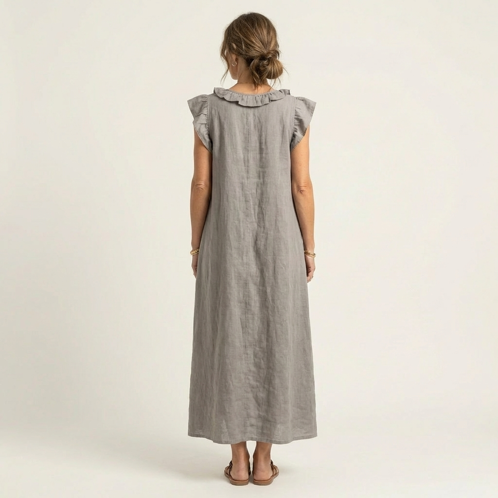 Angélique | Robe longue en lin