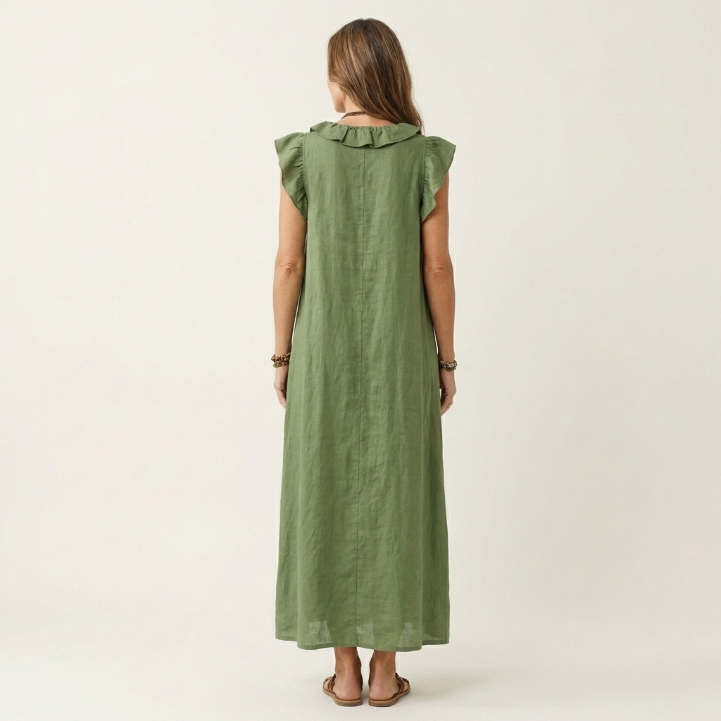 Angélique | Robe longue en lin