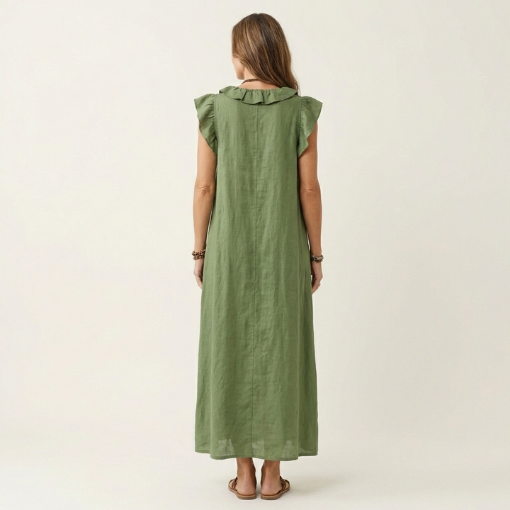 Angélique | Robe longue en lin
