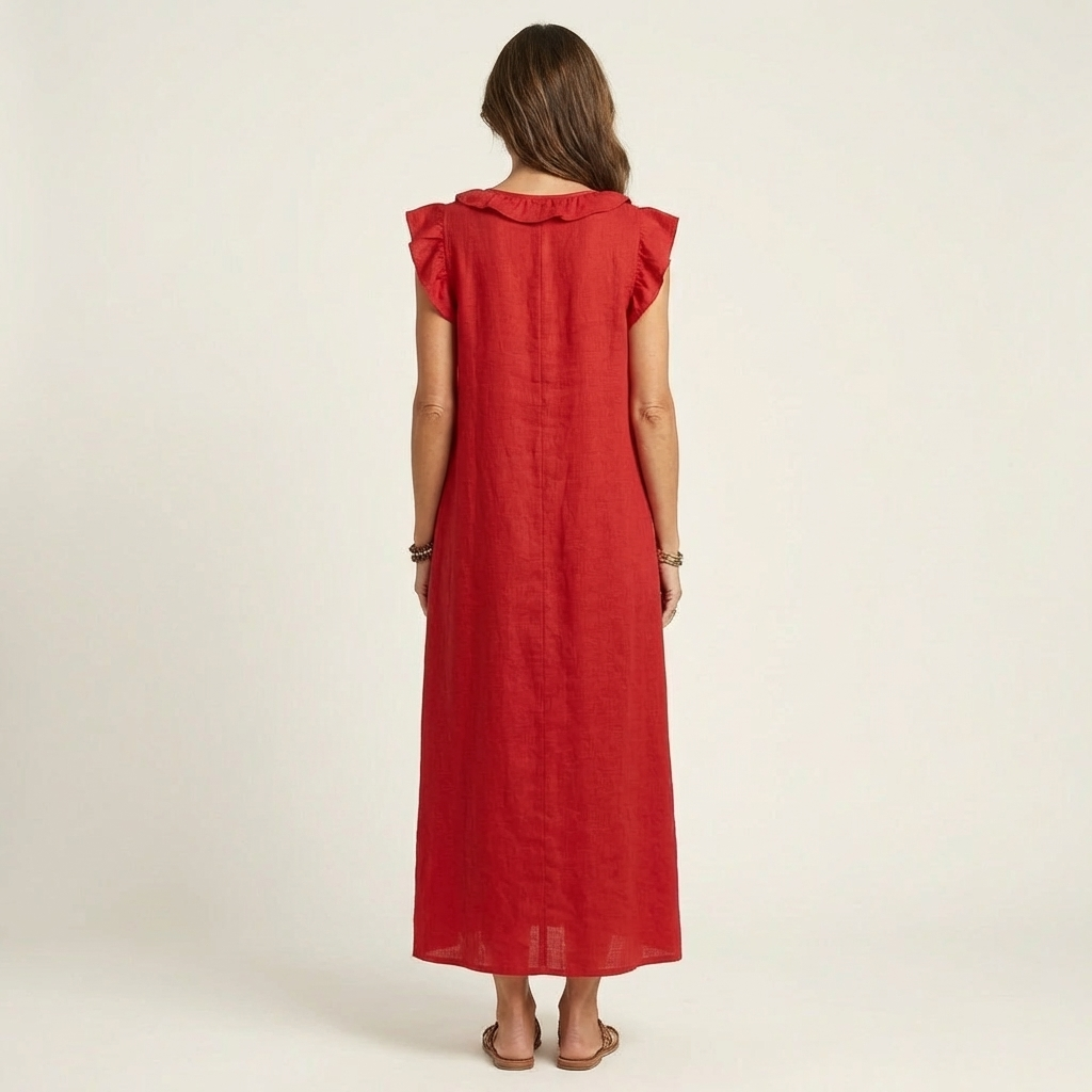 Angélique | Robe longue en lin