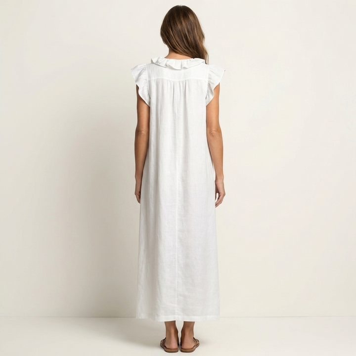 Angélique | Robe longue en lin