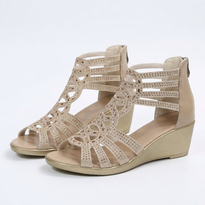 Jeanette | Sandales Orthopédiques Femme à Talon Compensé