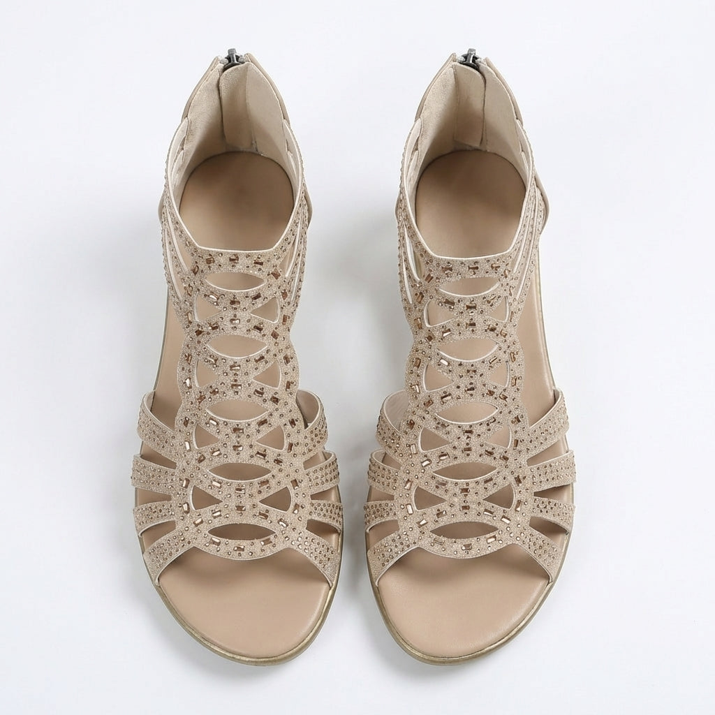 Jeanette | Sandales Orthopédiques Femme à Talon Compensé