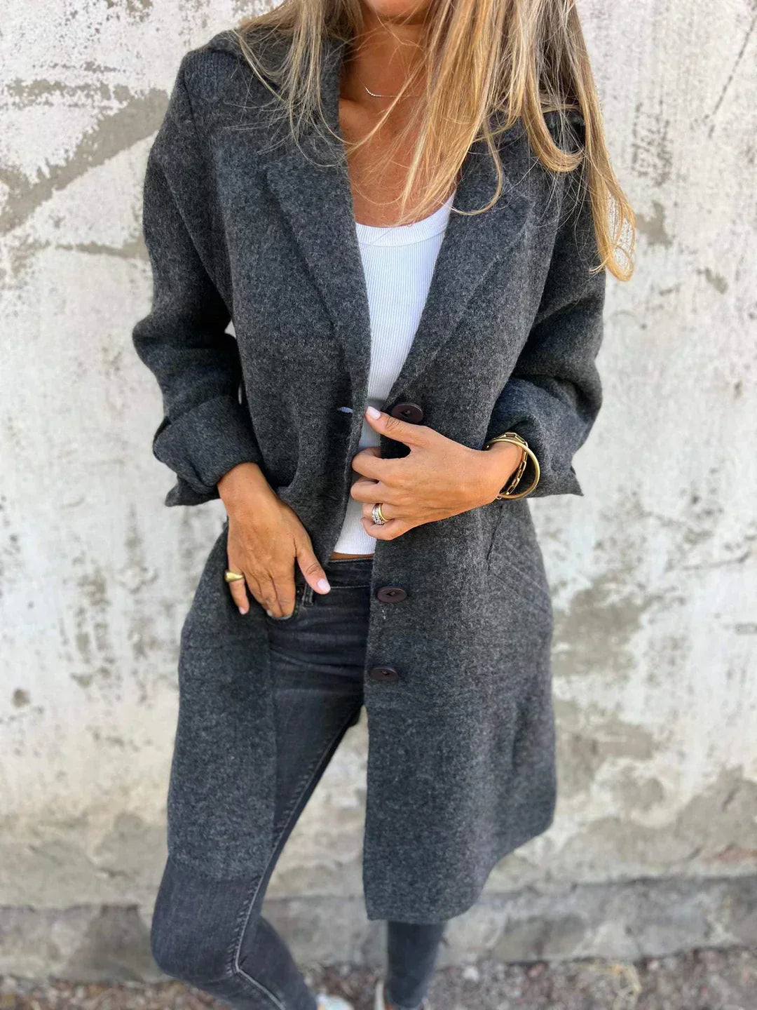 Audrey - Manteau Chic Minimaliste