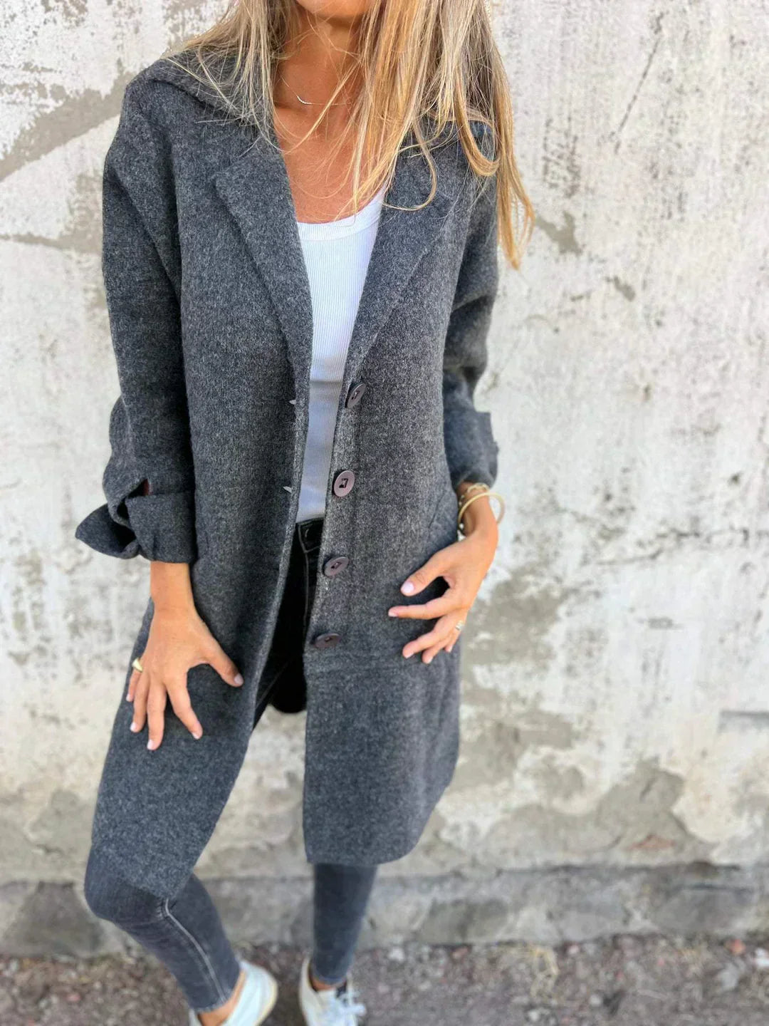 Audrey - Manteau Chic Minimaliste