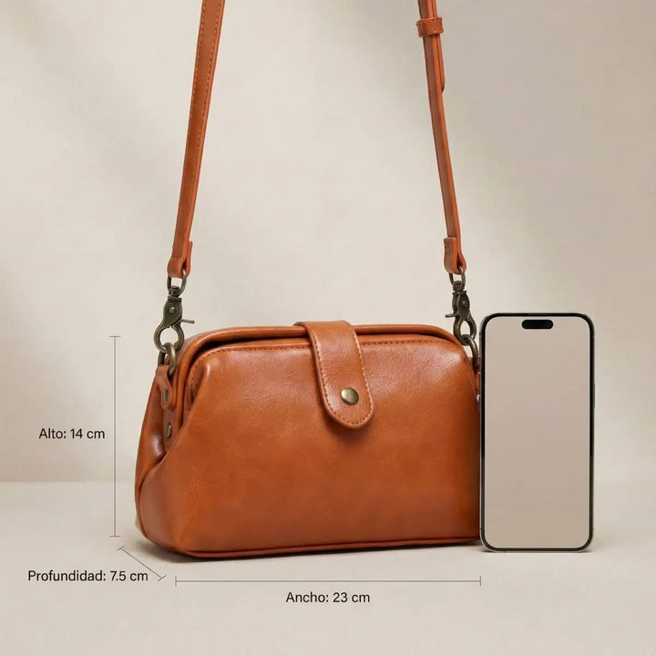 Lucie | Petit sac bandoulière structuré, format compact du quotidien