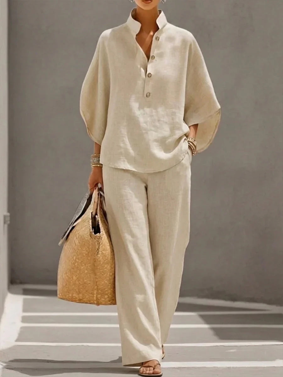 Ensemble "Maribel" — Le Chic Solaire en Lin